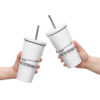 Insulated tumbler with a straw - Image 2