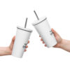 Insulated tumbler with a straw - Image 4